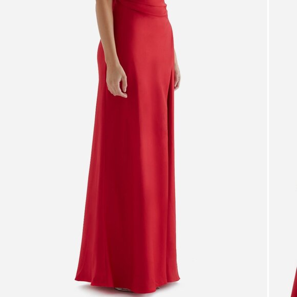 Red House of CB High Slit Dress - Picture 2 of 5